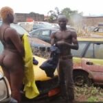 Roadside Repair and Unexpected Company With jack